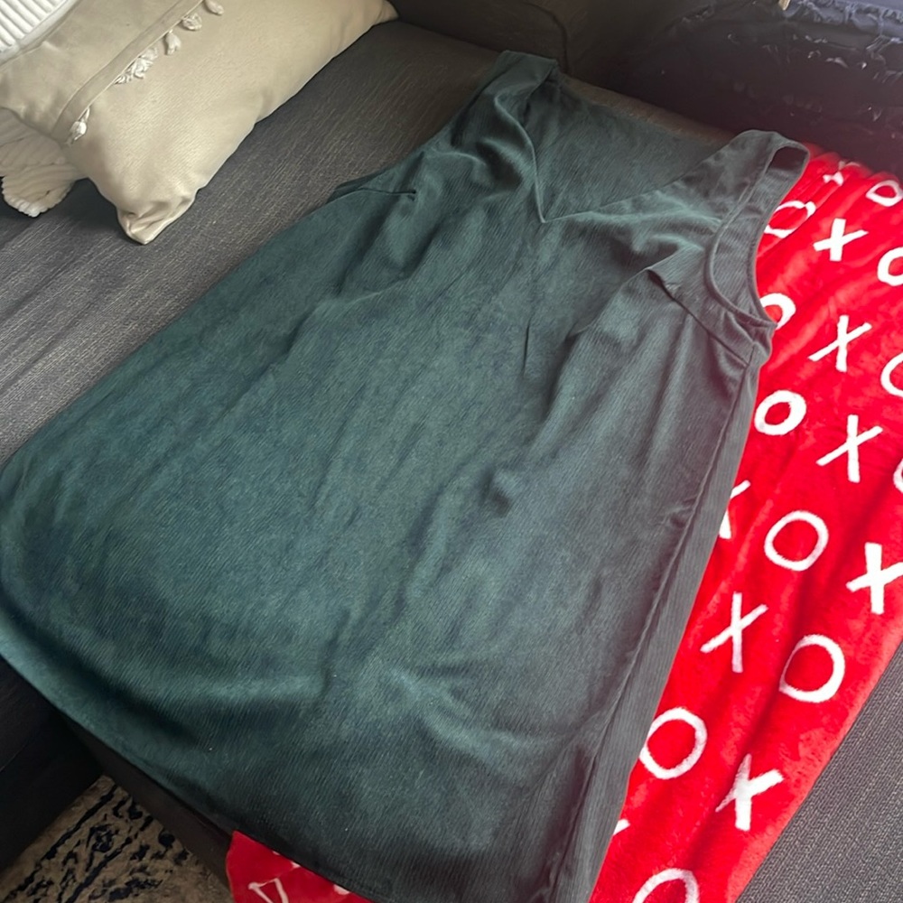 Forest Green Overall Dress